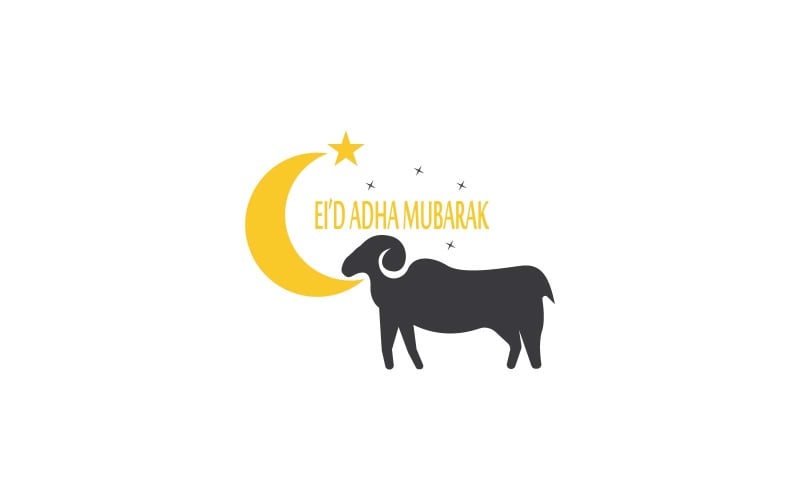 Eid Adha Logo Vector And Symbol Logo Template