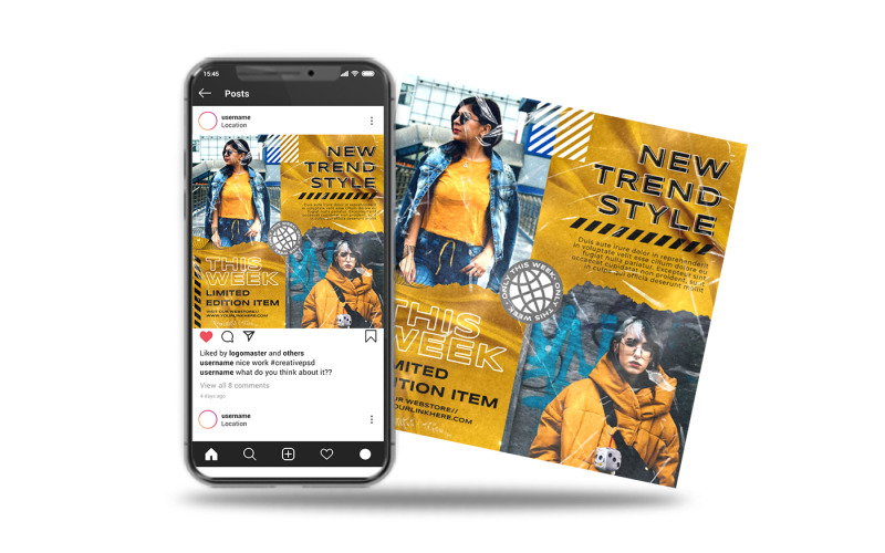 instagram social media post urban fashion Social Media