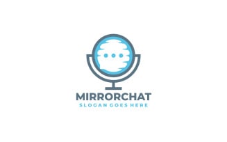 Mirror Chat Logo Template