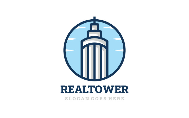 Tower Building Logo Design Logo Template