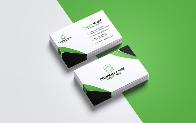 Corporate- Professional Business Card Template Design Corporate Identity