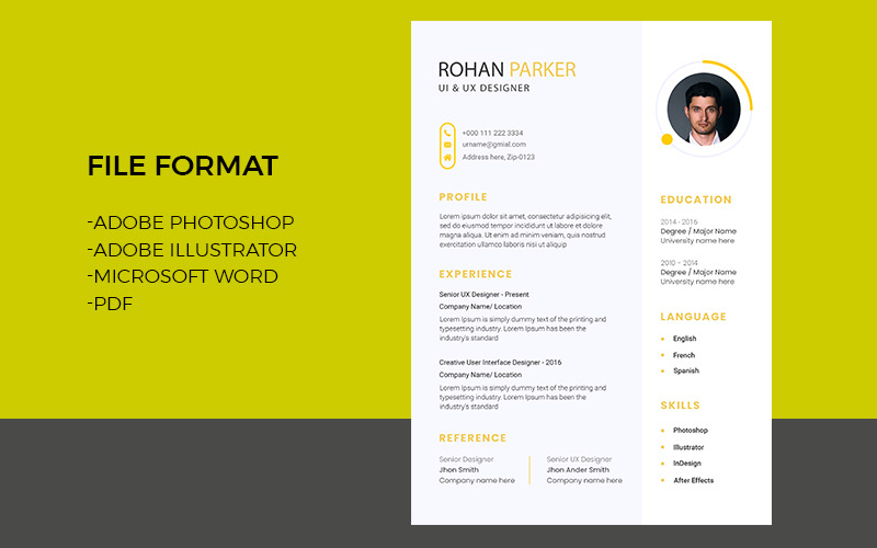Minimalist Resume Design Resume Template