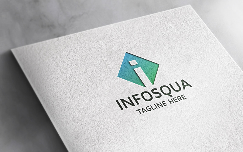 Professional Info Squa Letter I Logo Logo Template