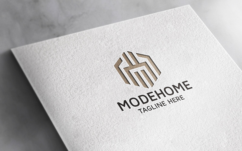 Professional Mode Home Letter M Logo Logo Template