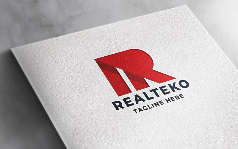 Real Technology Letter R Logo Logo Template