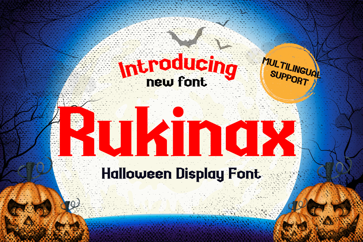 Rukinax Halloween Display Font