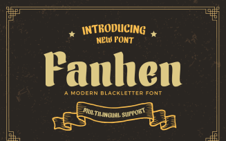 Fanhen Black font is our newest font