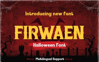 FIRWAEN perfect for any Halloween Font