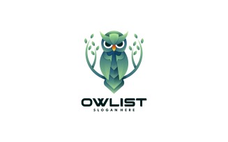 Nature Owl Gradient Logo Style Vol.1