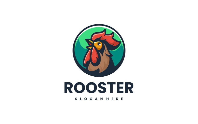 Rooster Simple Mascot Logo Vol.1 Logo Template