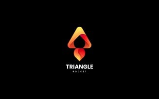 Triangle Rocket Gradient Logo