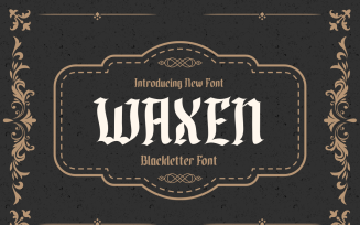 WAXEN newest gothic elegant style font