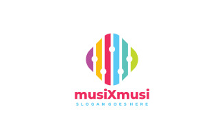 Colorful Music Logo Template