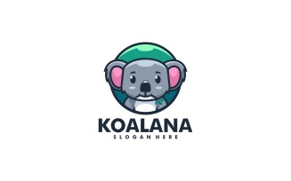Koala Simple Mascot Logo Template