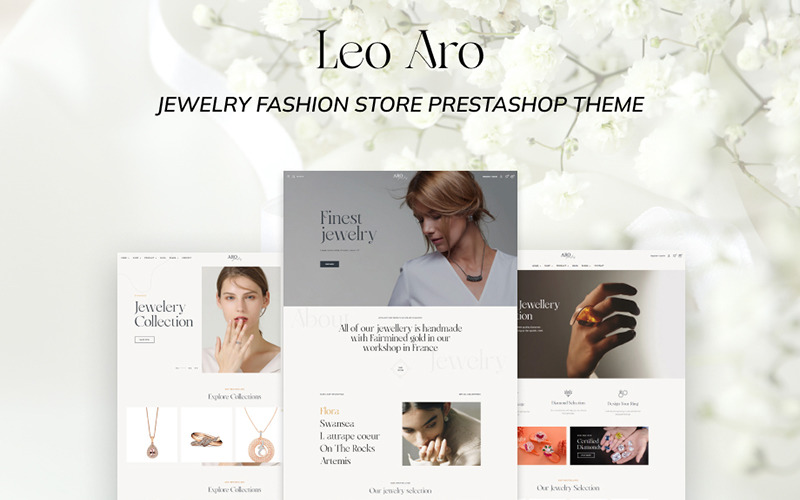 Leo Aro - Luxury Jewelry Store Prestashop Theme PrestaShop Theme
