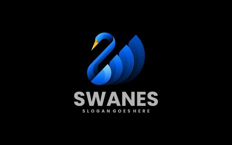 Swan Gradient Logo Style Vol.1 Logo Template