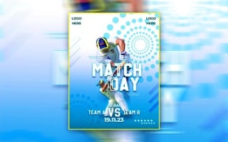 Creative Matchday Sports Flyer Template Design