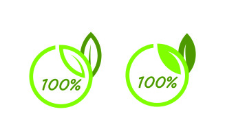 Green Leaf Vector Logo Design Template V1