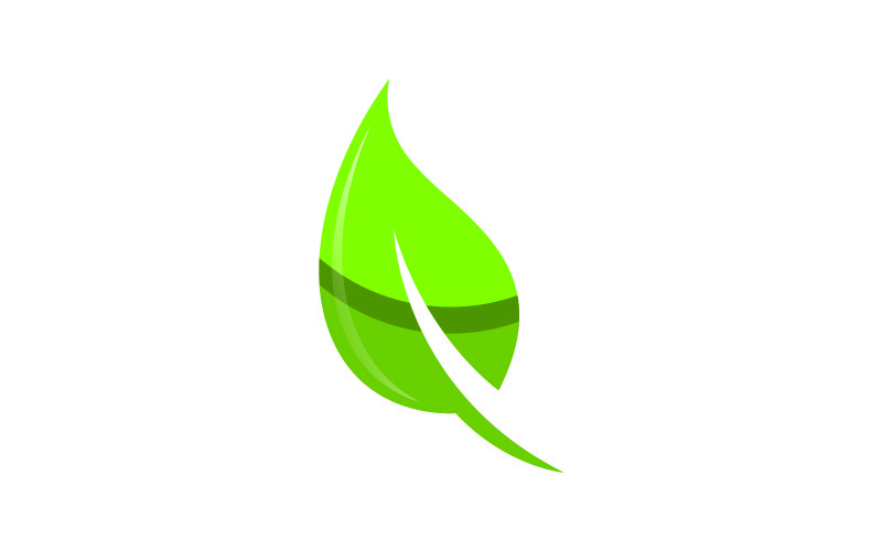 Green Leaf Vector Logo Design Template V3 Logo Template