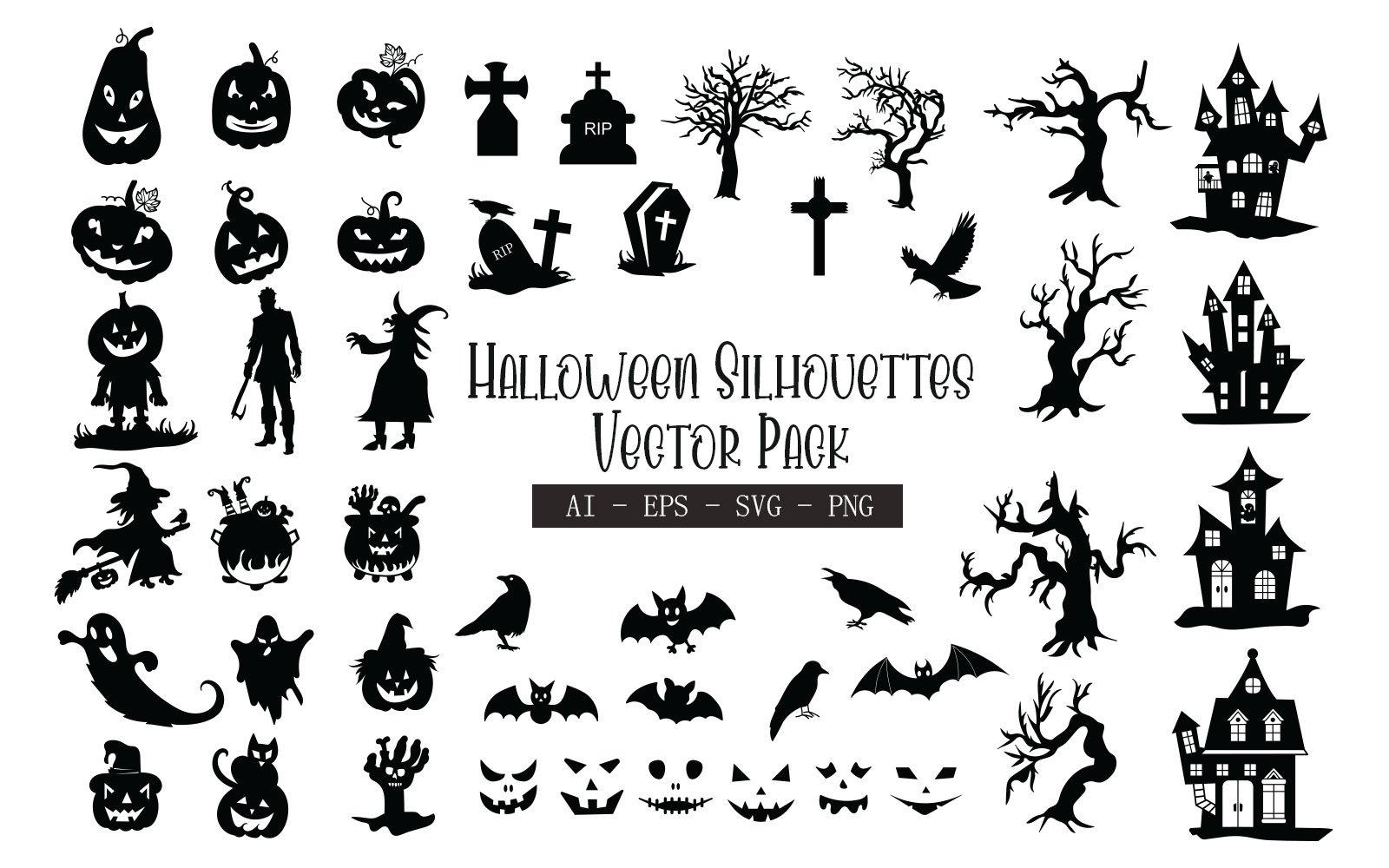 Kit Graphique #270818 Halloween Cliparts Divers Modles Web - Logo template Preview