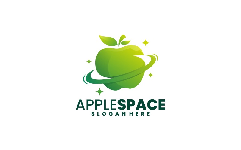 Apple Space Gradient Logo Logo Template
