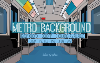8 Metro Background in Comic Style