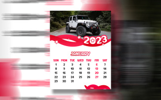 Modern Calendar 2023 Print Ready Eps Vector Template