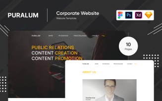 Puralum - Creative Agency And Portfolio Figma PSD