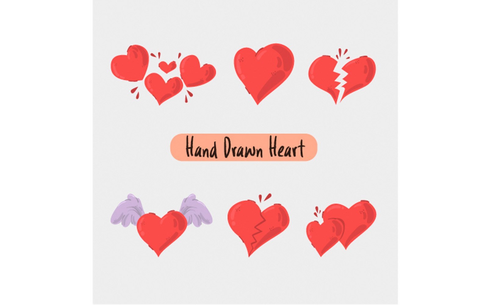 Kit Graphique #270993 Heart Illustration Divers Modles Web - Logo template Preview