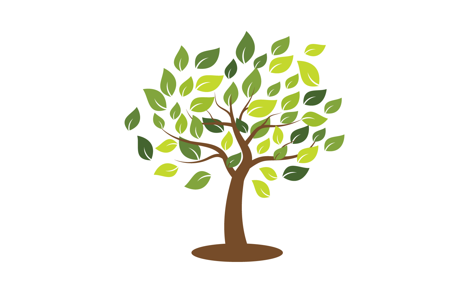 Árbol naturaleza ilustración logo plantilla vector eps 10