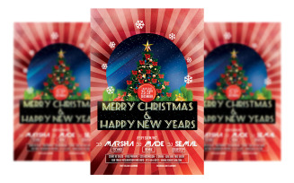 Christmas party flyer template #2