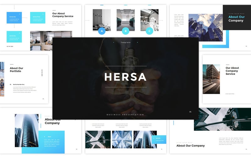 Hersa – Business Powerpoint PowerPoint Template