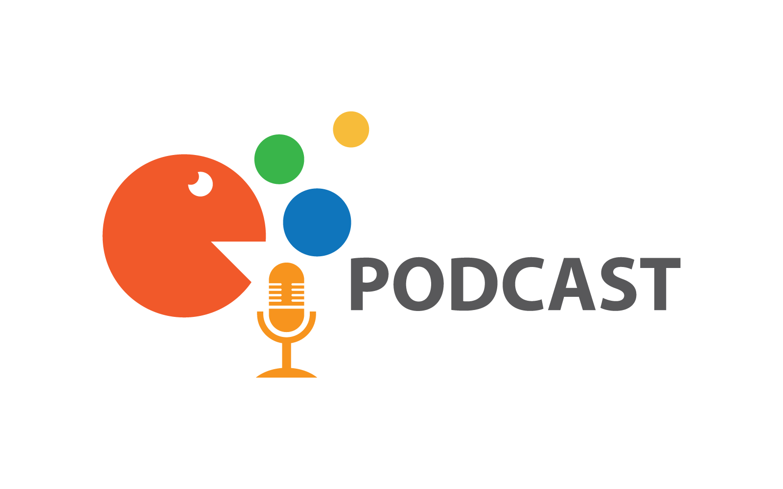Podcast Logo Vector Flat Design On White Background