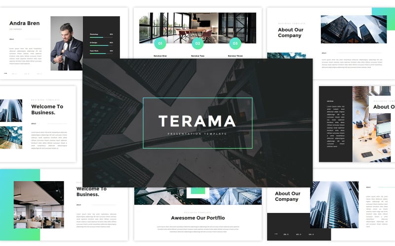 Terama – Business Powerpoint PowerPoint Template