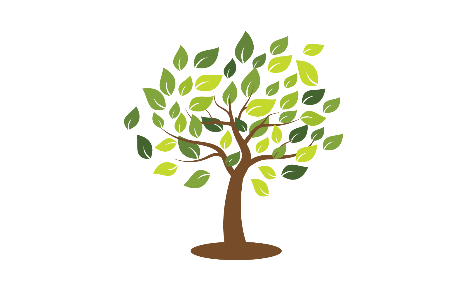Tree nature illustration logo template vector eps 10