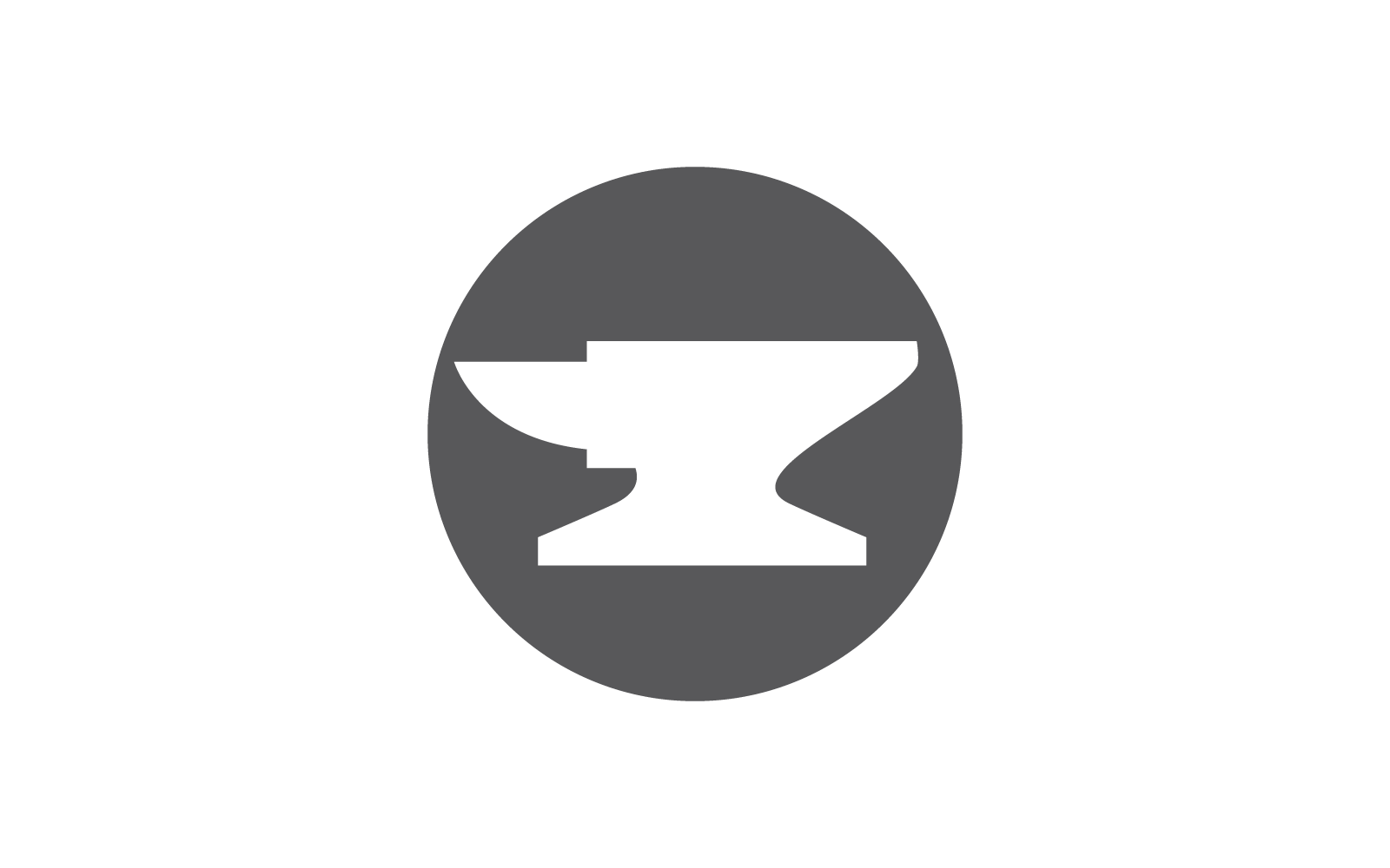 Blacksmith illustration logo vector flat design template Logo Template