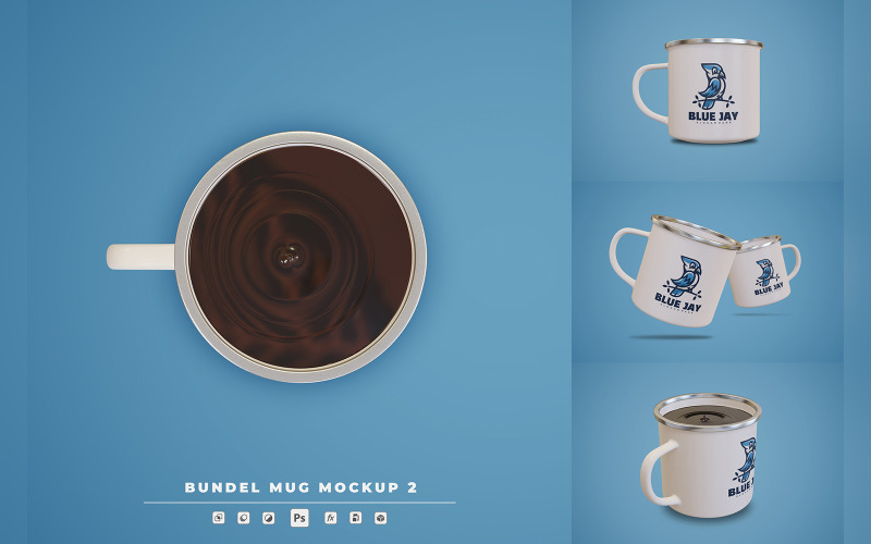 Bundle Mug Mockup Template 2 Product Mockup