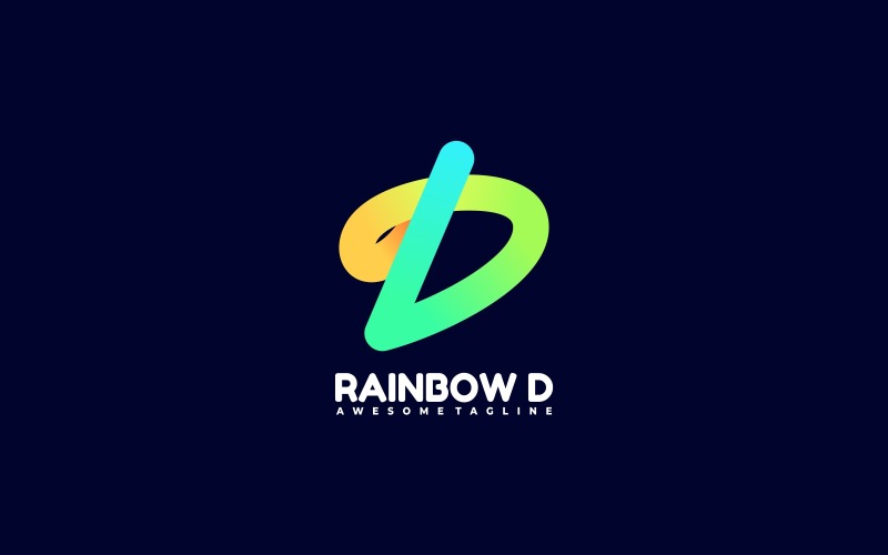 Letter D Gradient Colorful Logo 1 Logo Template