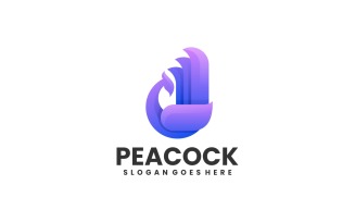 Peacock Gradient Logo Style Vol.2