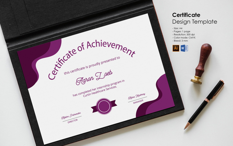 Printable Certificate of Achievement Template Certificate Template