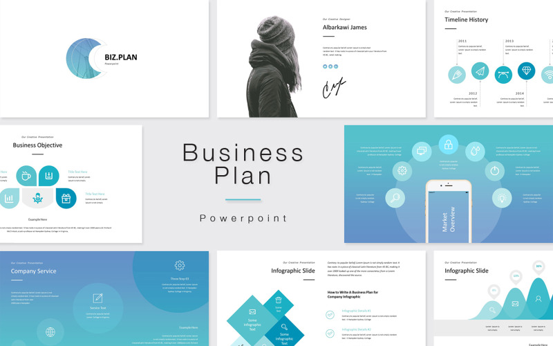 The Best Business Plan PowerPoint Presentation Template PowerPoint Template