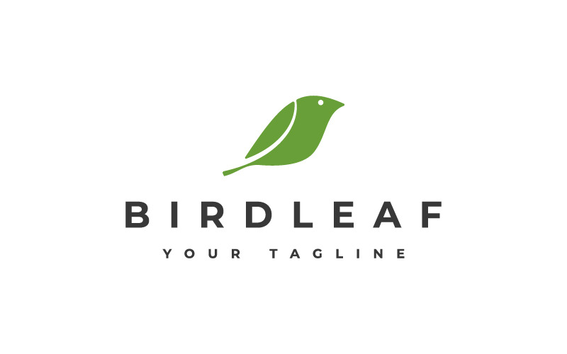Bird leaf logo vector creative design illustration Logo Template