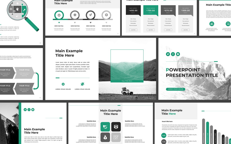 Business Plan Presentation Template Design in PowerPoint PowerPoint Template