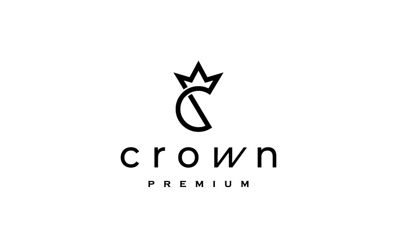 C King Royal Logo Design Vector illustration Logo Template