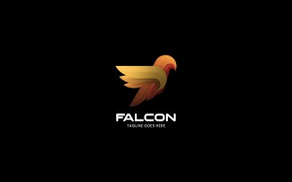 Falcon Gradient Colorful Logo Style