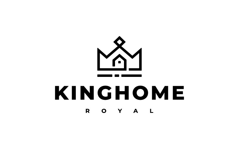 Home King Royal logo Design Vector illustration Logo Template