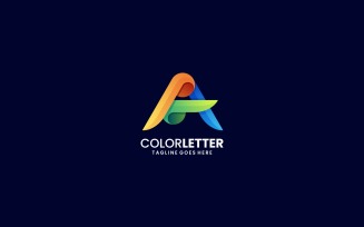 Letter A Gradient Colorful Logo Vol.2
