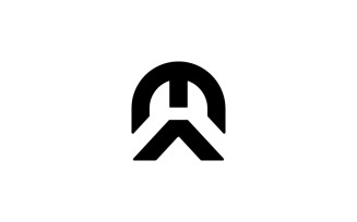 MA AM letter monogram Logo Design Vector Illustration