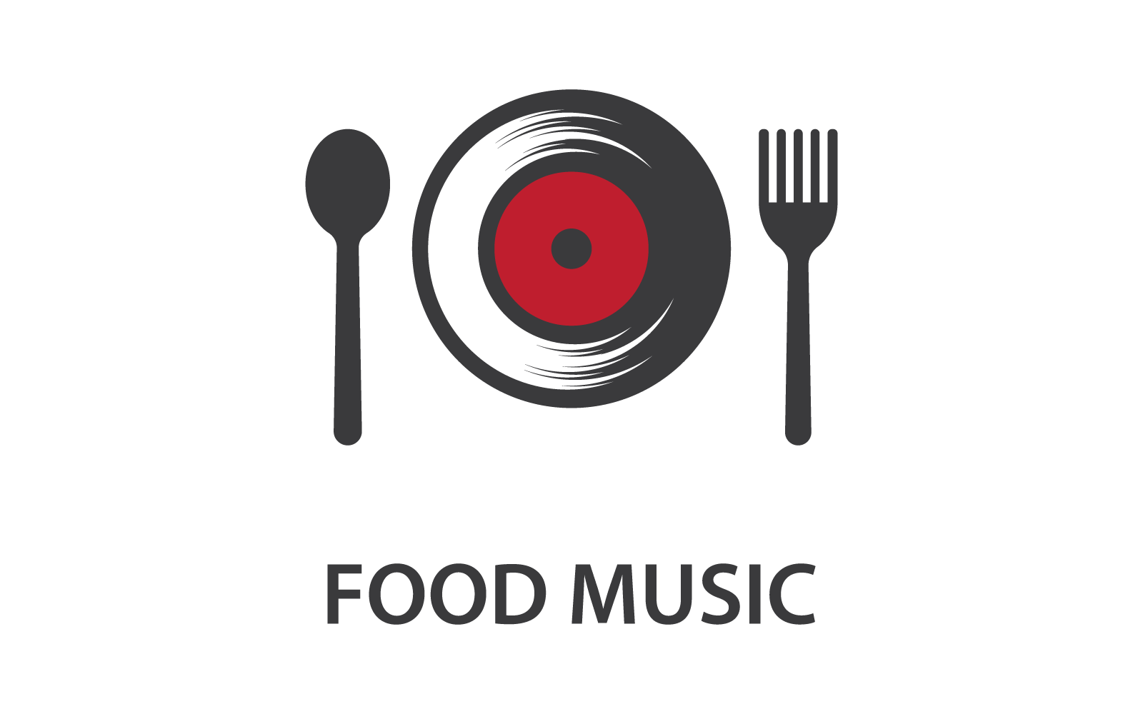 Muziek eten illustratie vector ontwerp