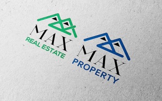 Property and Real Estate Company Logo Template 2 in 1